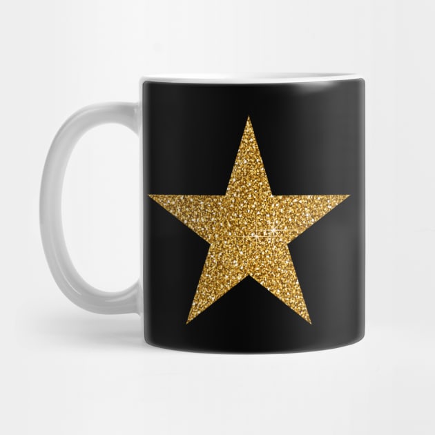 Star Gold vintage, Gold Star Gift by UranusArts